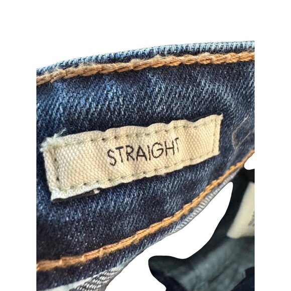 Calvin Klein Womens Straight Blue Denim Jeans Size 6 Classic Fit Made In Mauriti - Picture 4 of 8